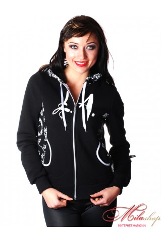 Молодежная кофта с капюшоном "Город"